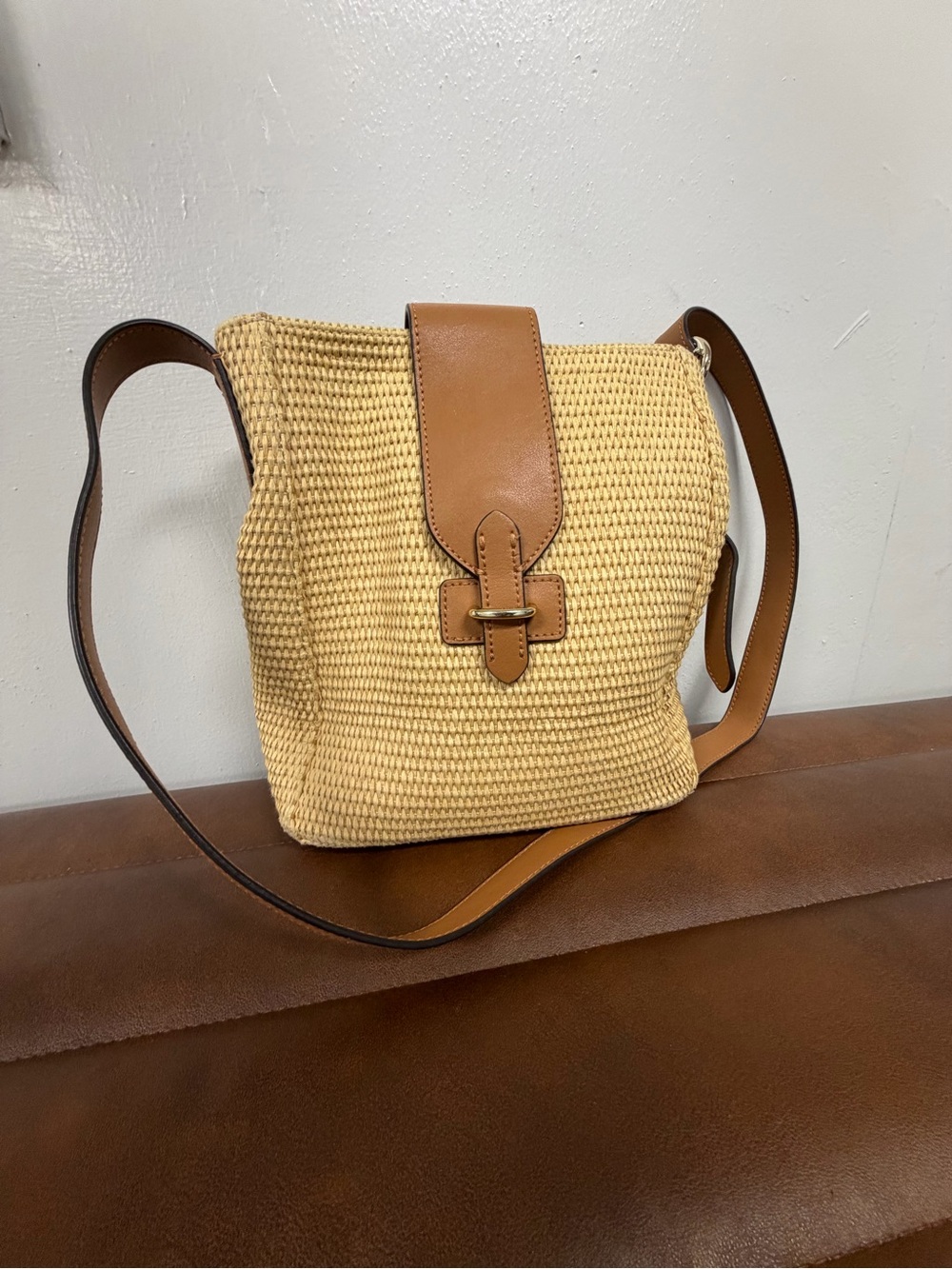 Banana Republic Woven Straw Crossbody Bag